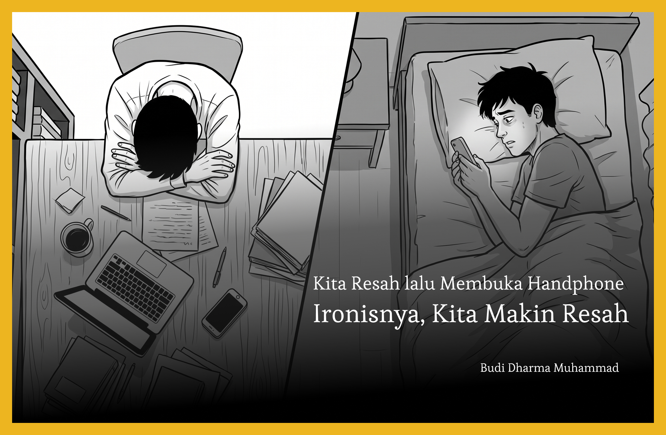 Kita Overthinking lalu Membuka Handphone—Ironisnya, Kita Makin Overthinking